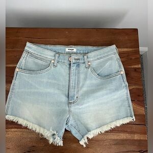 Wrangler Women's Faded Blue Jean Shorts